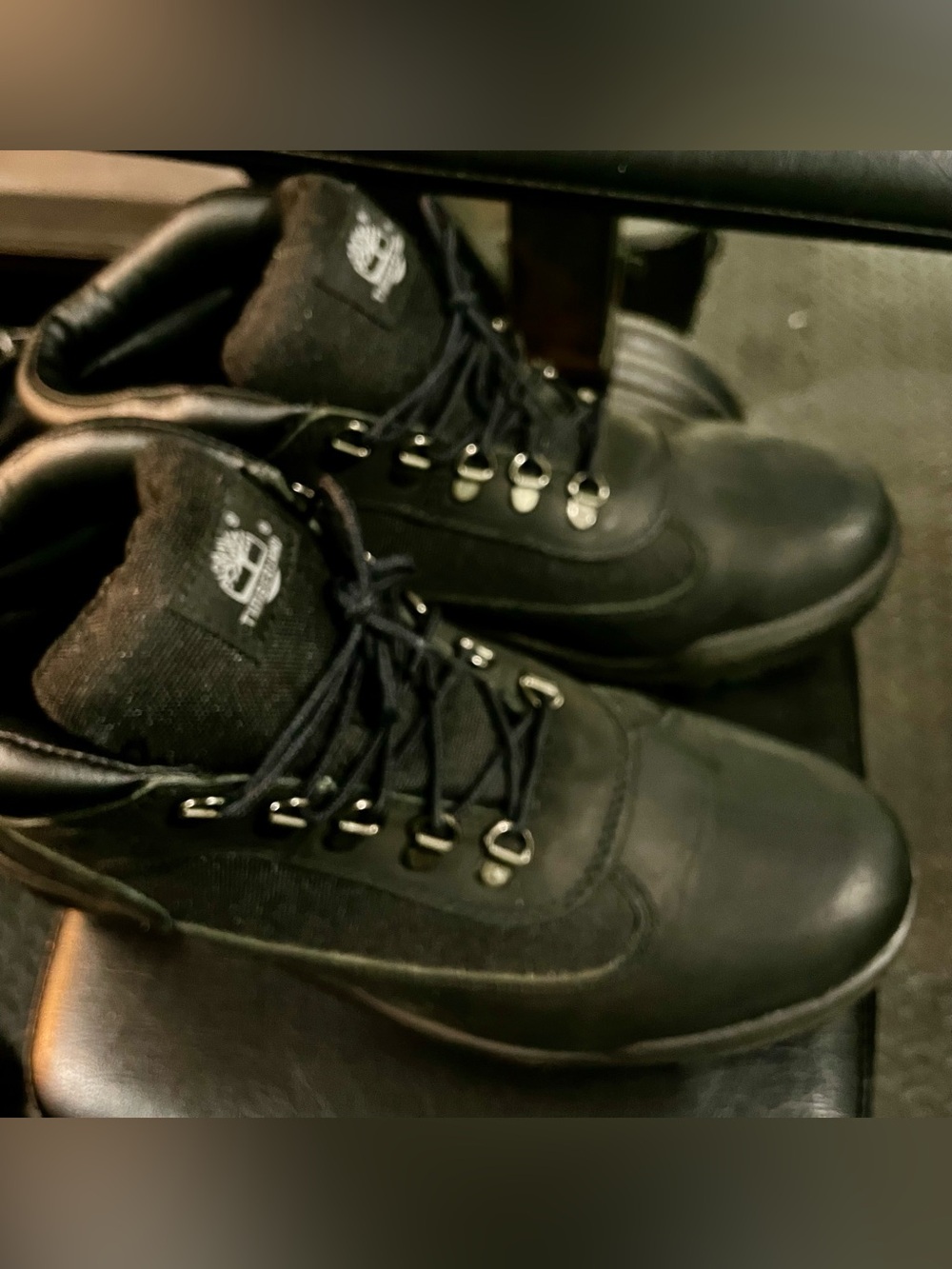 Black Timberlands. Great Condition, size 11.5